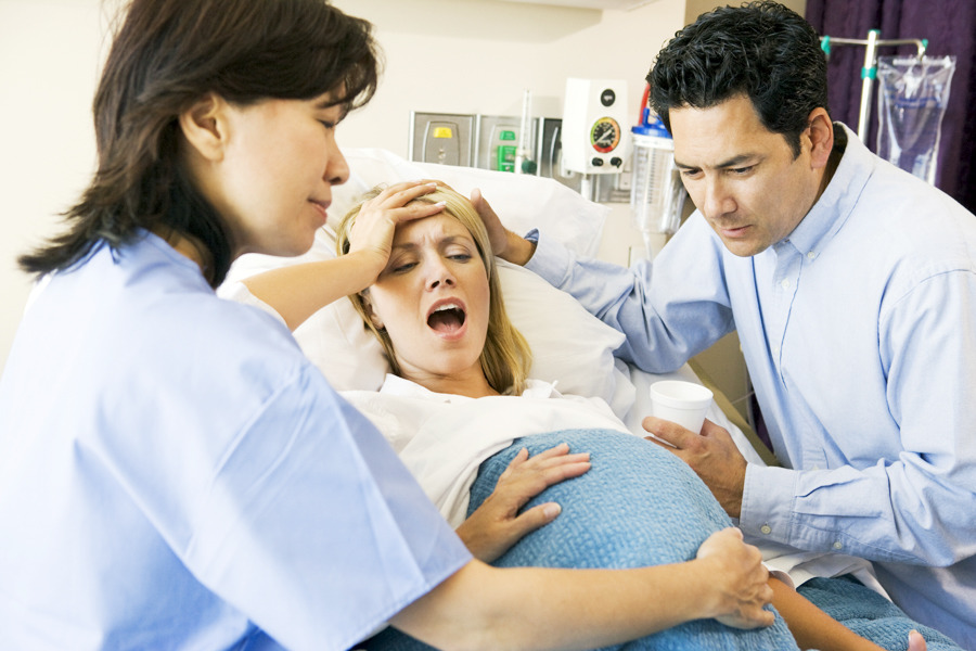 Woman Giving Birth